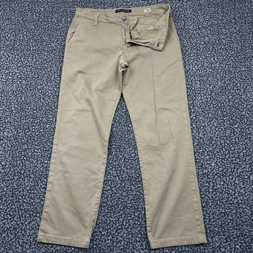 Mavi Edward Pants Men 32x30 Brown Chino Straight Fit Flat Front Outdoor‎ Pocket
